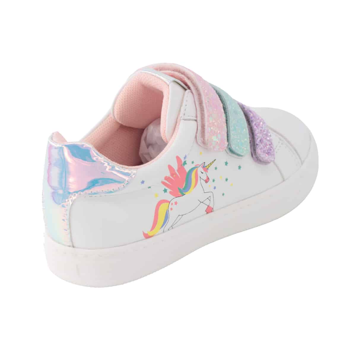 Fenecia Παιδικά Sneakers με 3 Χρωματιστά Σκρατς Unicorn - Image 3