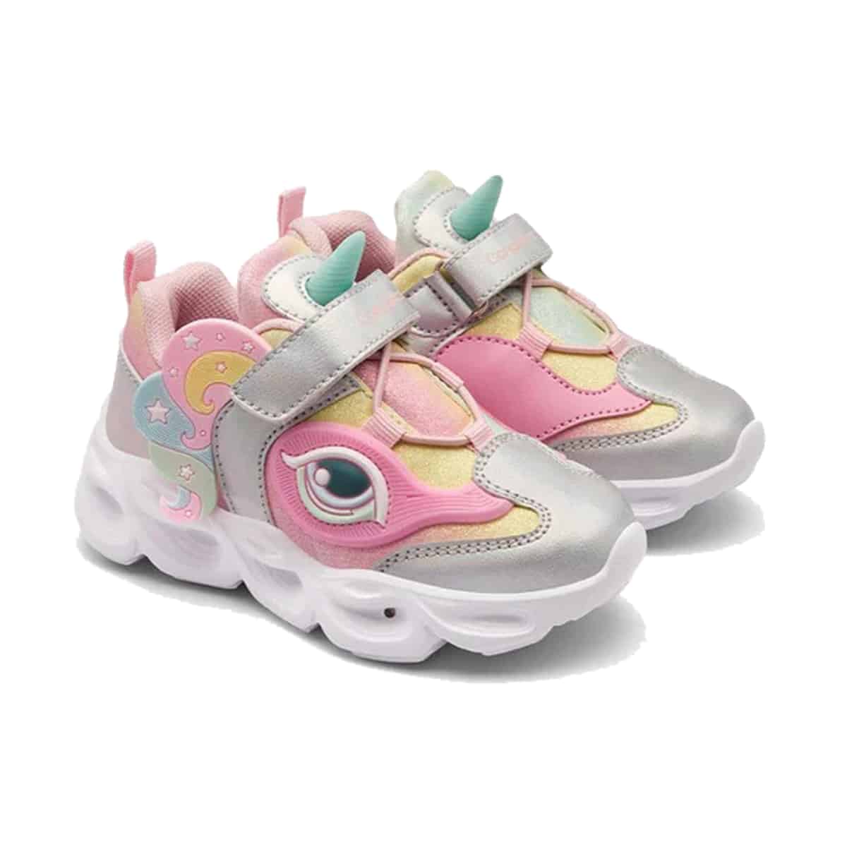 Conguitos Παιδικά Sneakers με Velcro και Φωτάκια Rainbow Unicorn - Image 2
