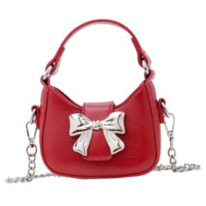 Childrenland Παιδική Τσάντα Red με Φιόγκο