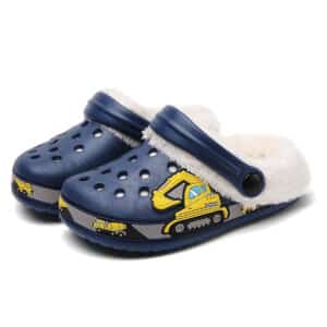 Alternative view of Childrenland Παιδικά Clog Μπλε με Excavator & Αποσπώμενη Επένδυση Γούνας